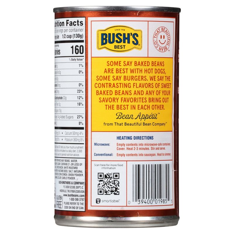 Bush's Best Honey Sweet Baked Beans, 28 oz