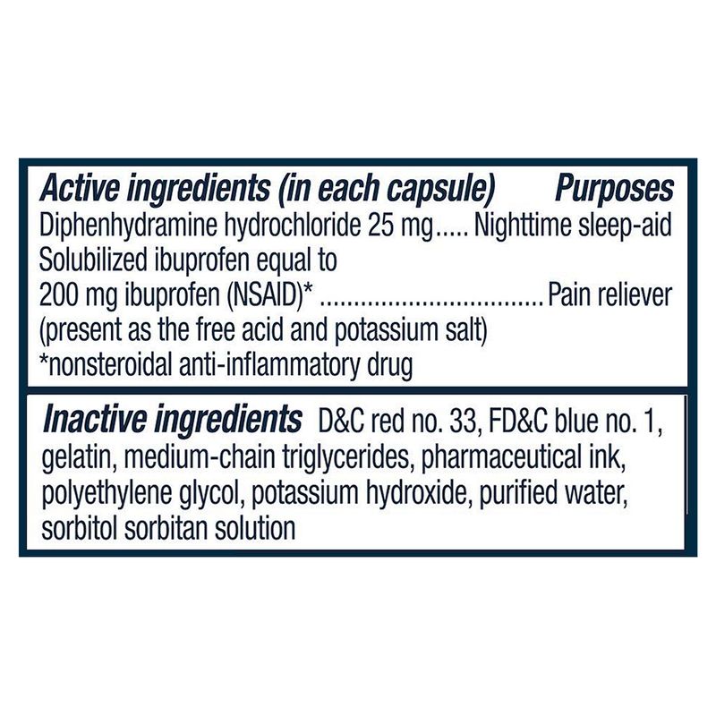 Haleon Advil PM Liqui-Gels Minis Liquid Filled Capsules ,80 count