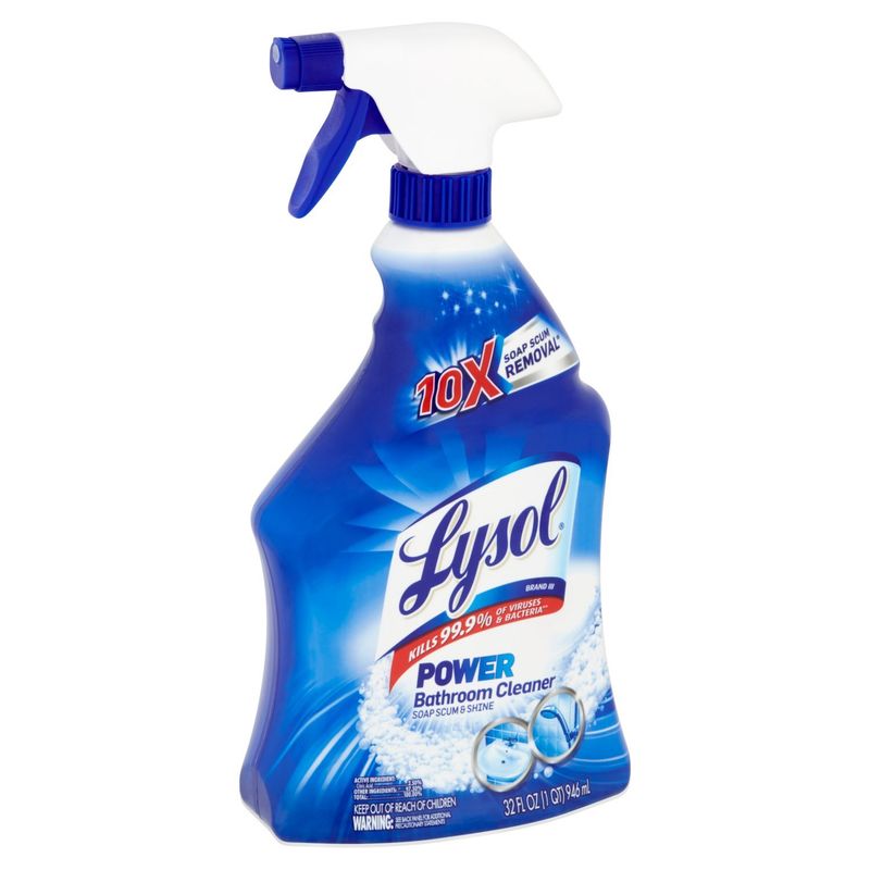 Lysol Power Soap Scum &amp; Shine Bathroom Cleaner, 32 fl oz