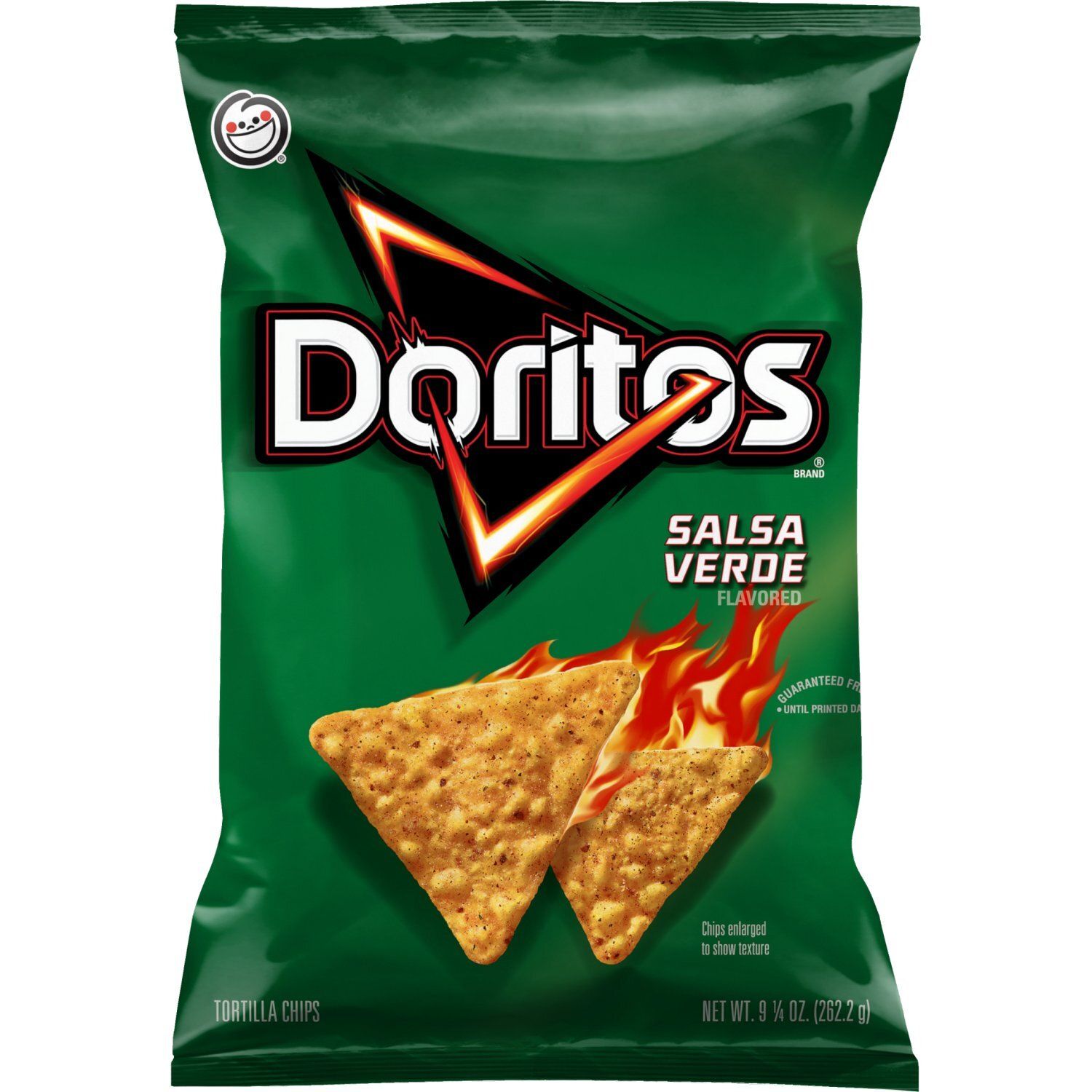 Doritos Tortilla Chips Salsa Verde Flavored 9 1/4 Oz