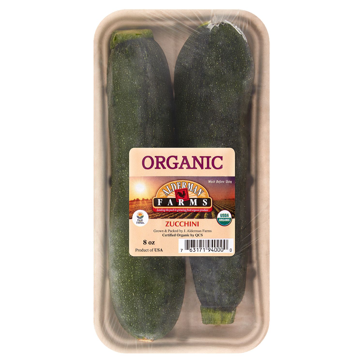 Alderman Farms Organic Zucchini, 2 ct