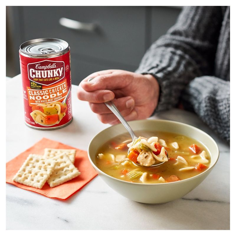 Campbell's Chunky Classic Chicken Noodle with White Meat Chicken Soup, 18.6 oz