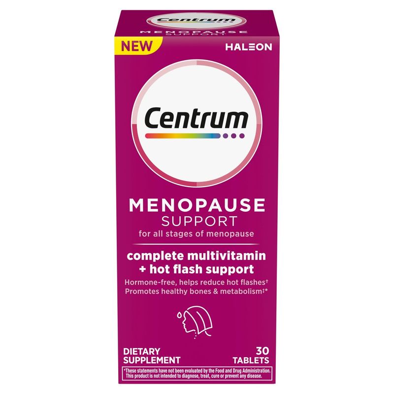Centrum Menopause Support Dietary Supplement, 30 count