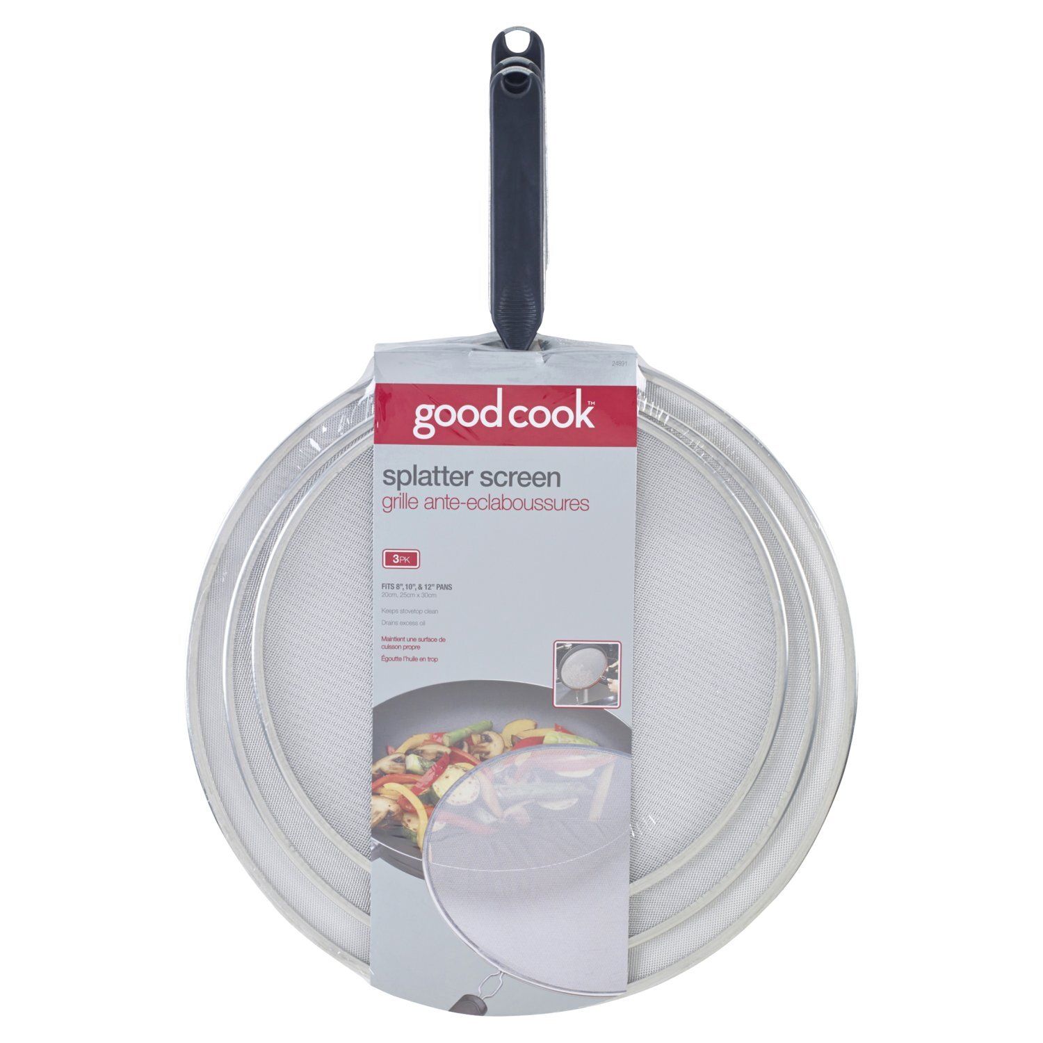 GoodCook Splatter Screens 3-pack