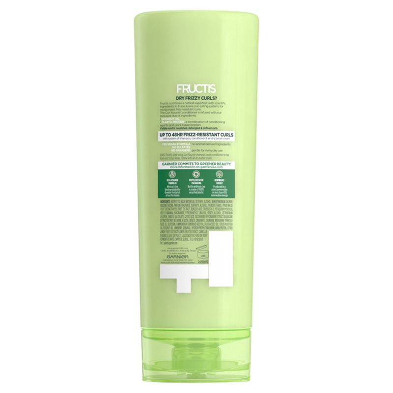 Garnier Fructis Curl Nourish Sulfate-Free Moisturizing Conditioner, 12 fl oz