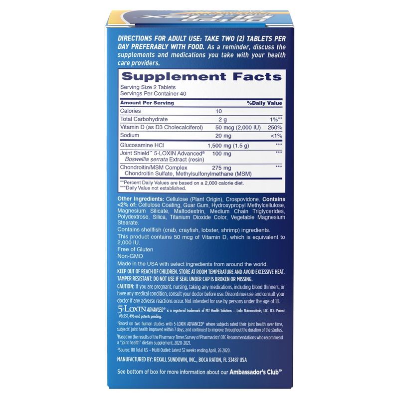 Osteo Bi-Flex Joint Health Triple Strength + Vitamin D Dietary Supplement, 80 count