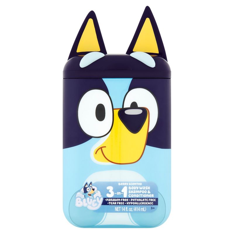 Bluey Berry Scented 3-in-1 Body Wash Shampoo &amp; Conditioner, 14 fl oz