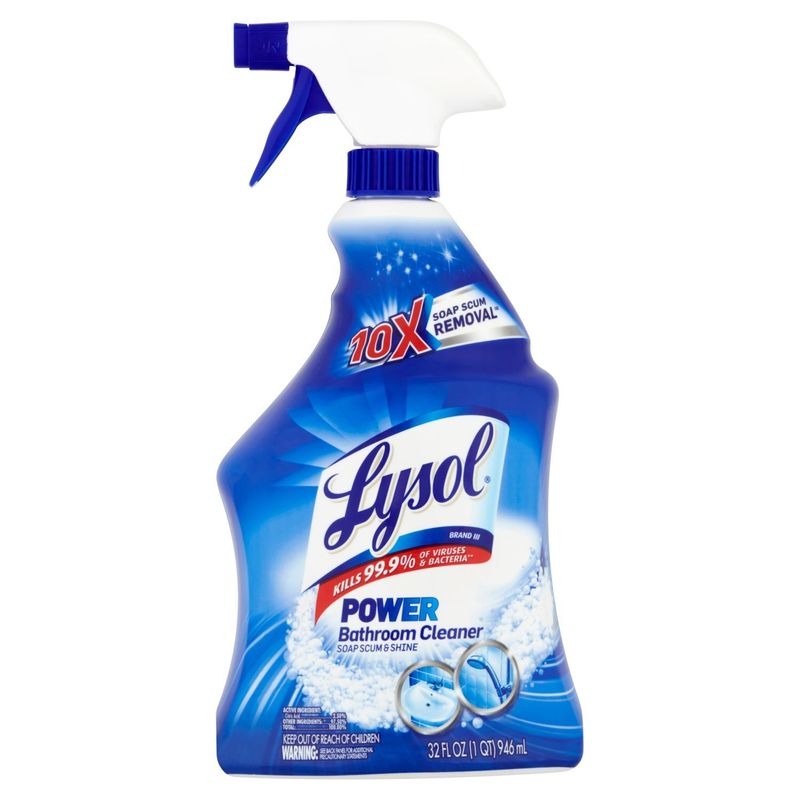 Lysol Power Soap Scum &amp; Shine Bathroom Cleaner, 32 fl oz