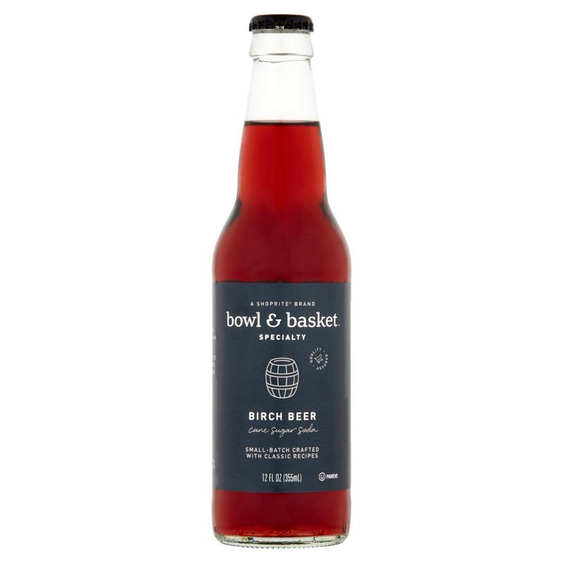 Bowl &amp; Basket Specialty Birch Beer Cane Sugar Soda, 12 fl oz