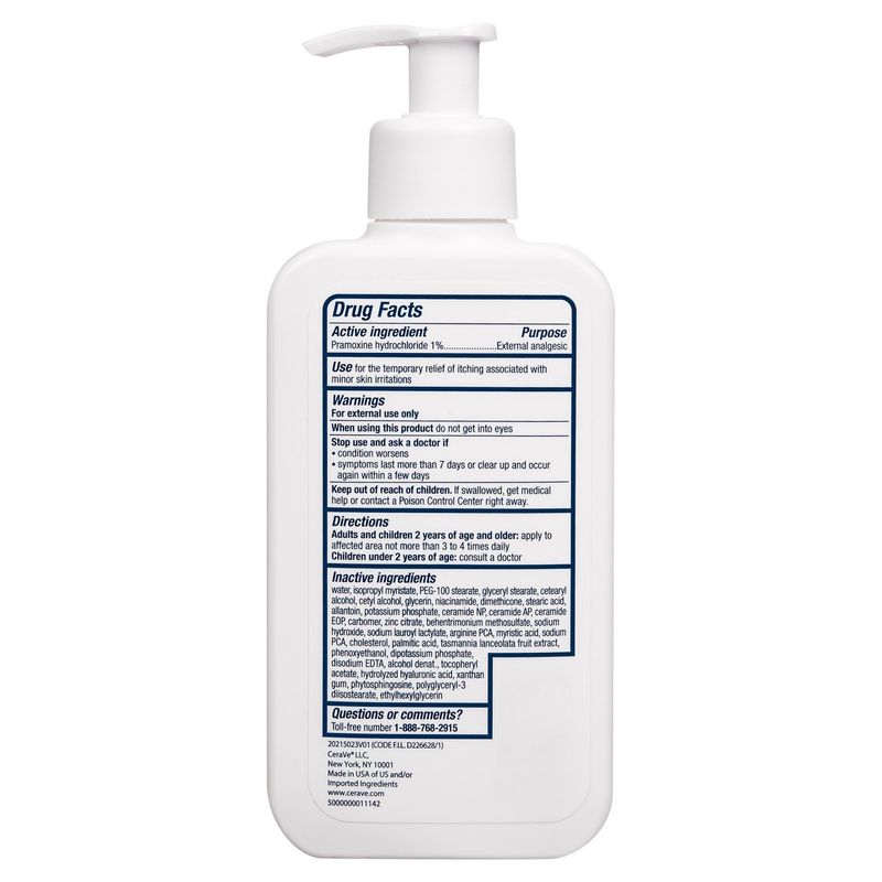 CeraVe Itch Relief Moisturizing Cream for Dry and Itchy Skin, 8 fl oz