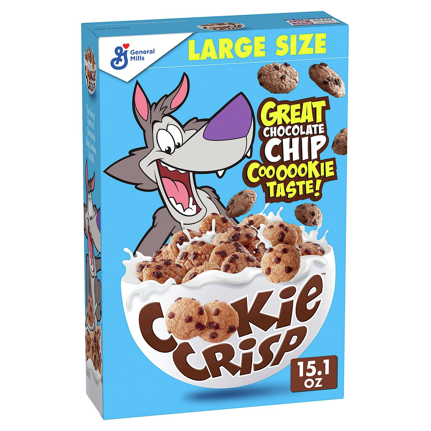 General Mills Cookie Crisp Naturally Flavored Sweetened Cereal Large Size, 15.1 oz