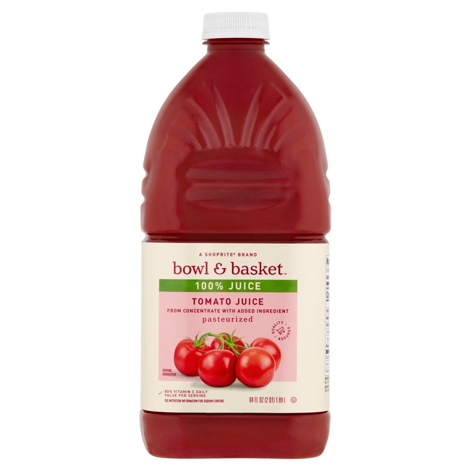 Bowl &amp; Basket 100% Tomato Juice, 64 fl oz