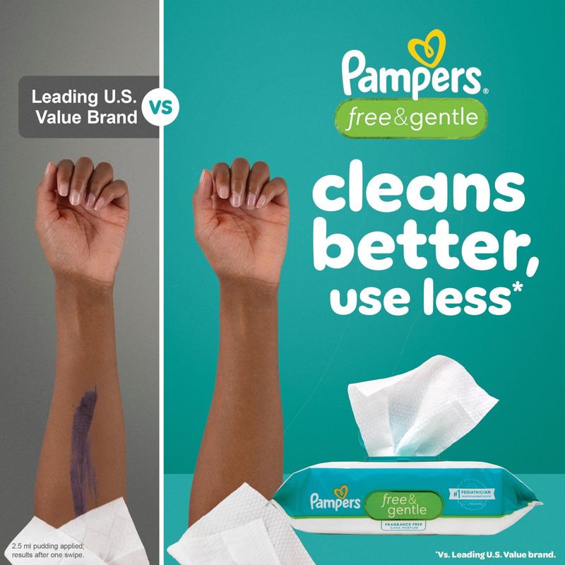 Pampers Ultraclean Fragrance Free Wipes, 624 count