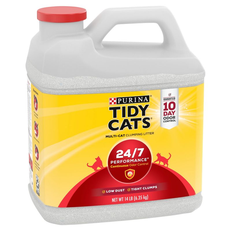 Purina Tidy Cats 24/7 Performance Multi-Cat Clumping Litter, 14 lb