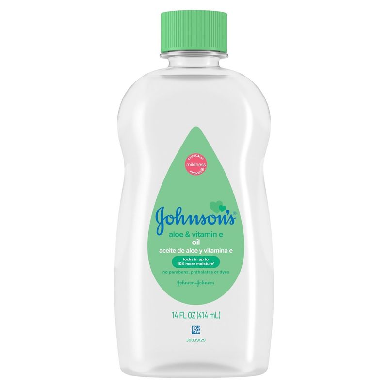 Johnson's Aloe &amp; Vitamin E Oil, 14 fl oz