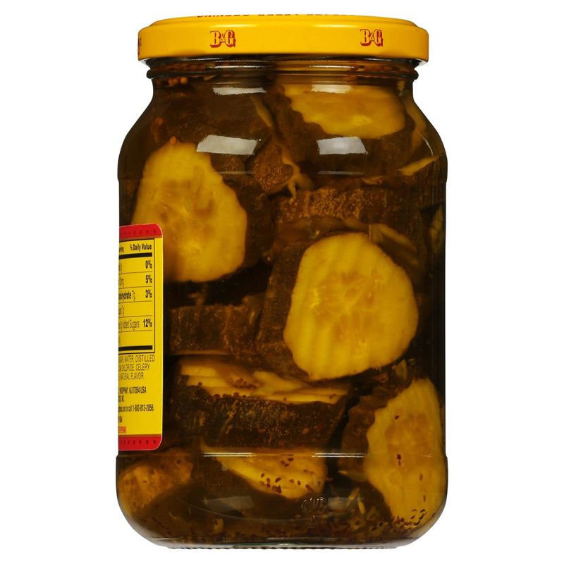 B&amp;G Bread &amp; Butter Chips with Whole Spices Pickles, 16 fl oz
