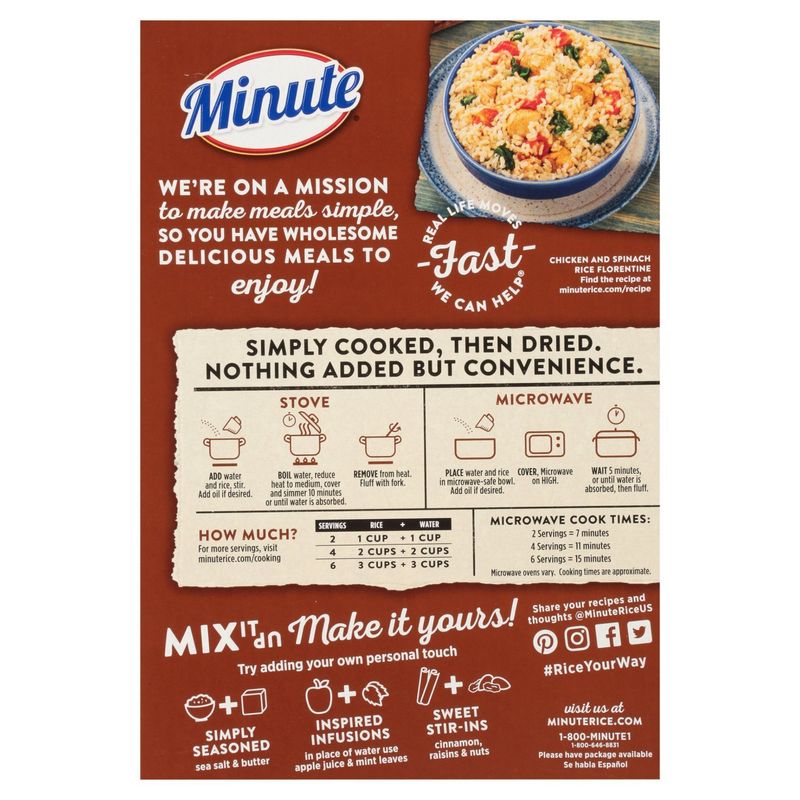 Minute 100% Whole Grain Brown Rice, 14 oz