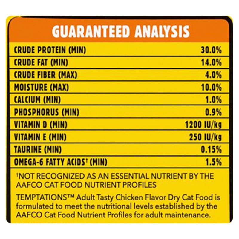 Temptations Tasty Chicken Flavor Food for Adult Cats 1+, 13.5 lb