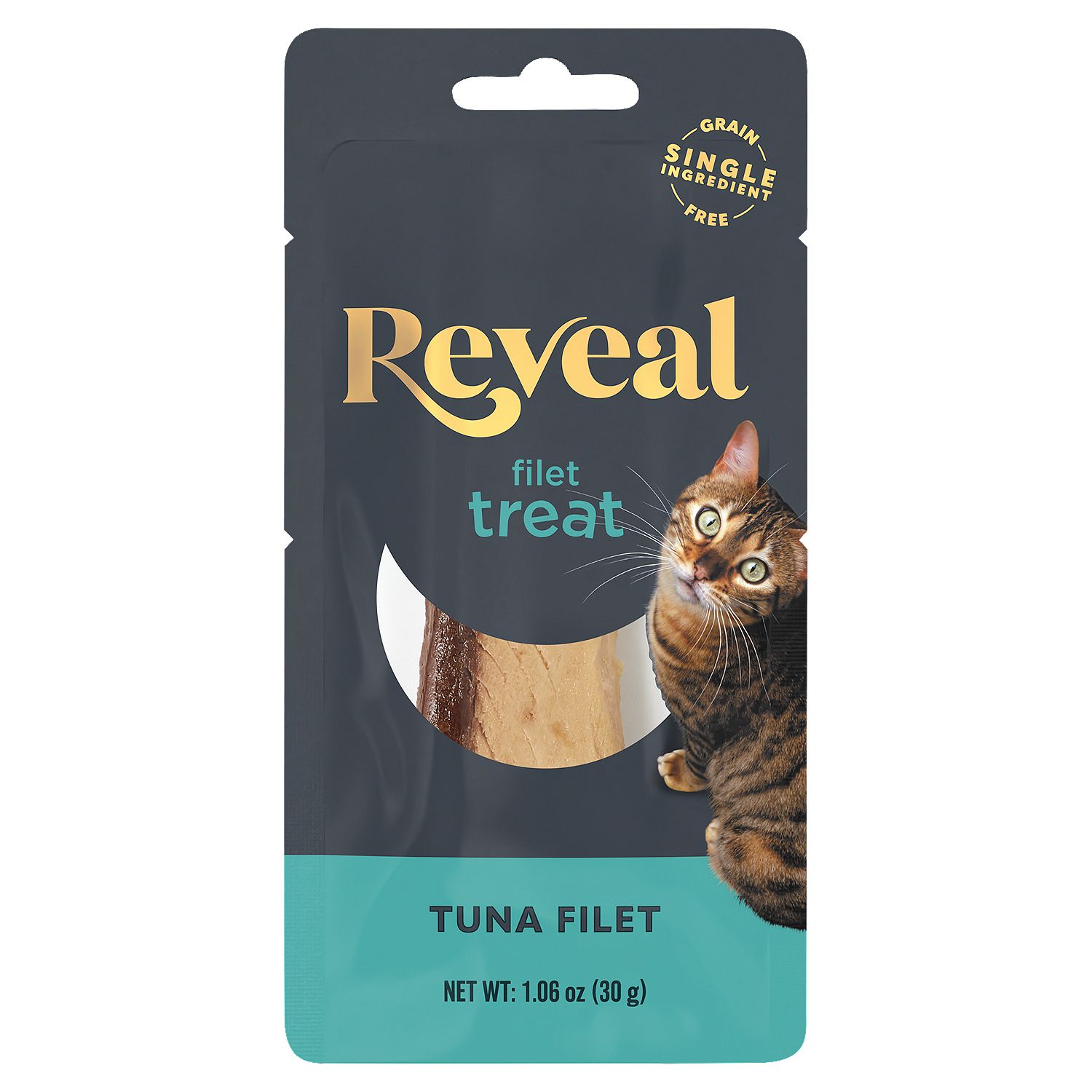 Reveal Tuna Fillet Treat Cat Food, 1.06 oz