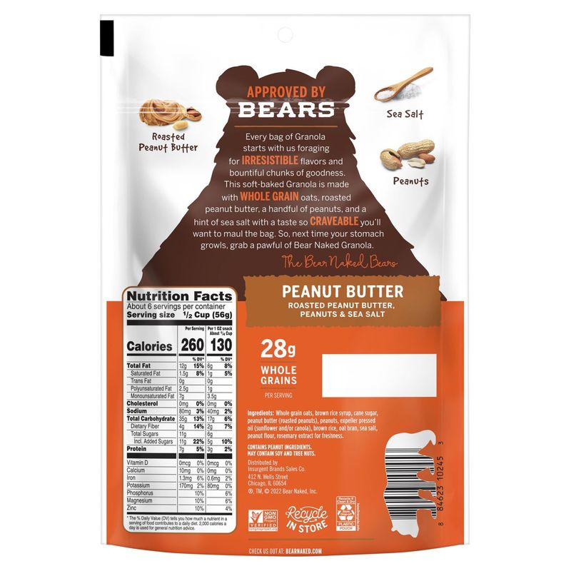 Bear Naked Peanut Butter Granola, 12 oz
