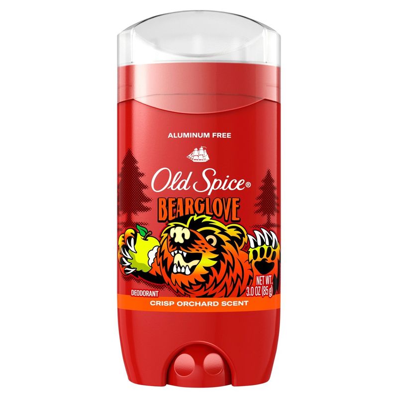 Old Spice Bearglove Crisp Orchard Scent Aluminum Free Deodorant, 3.0 oz