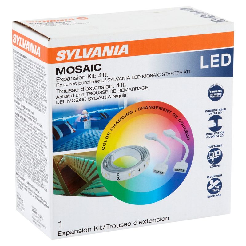 Sylvania Mosaic 4 ft. Color Changing LED Expansion Kit