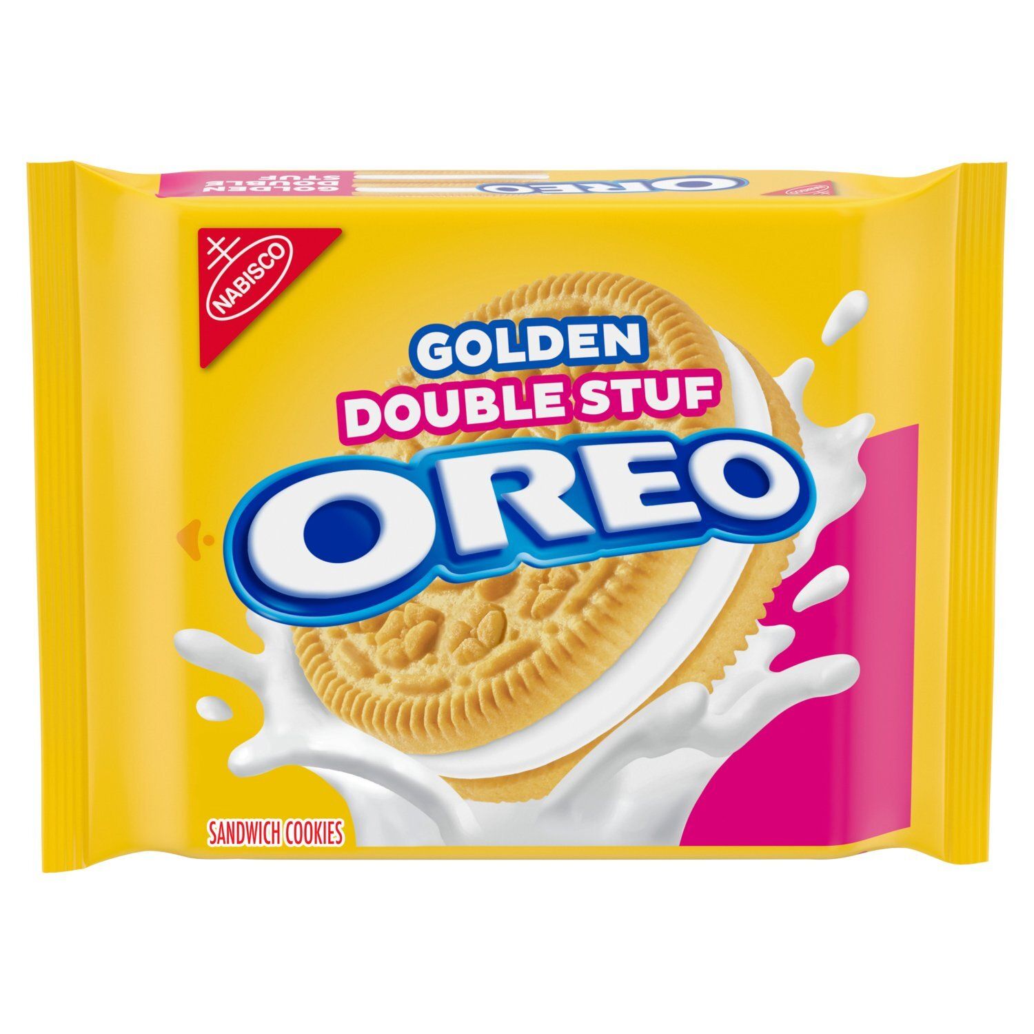 Nabisco Oreo Golden Double Stuf Sandwich Cookies, 14.03 oz