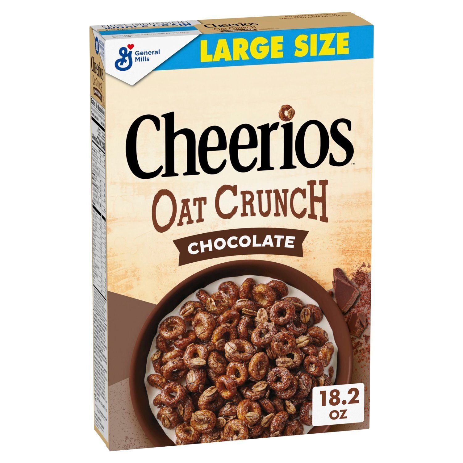 General Mills Cheerios Chocolate Oat Crunch Cereal Large Size, 1 lb 2.2 oz