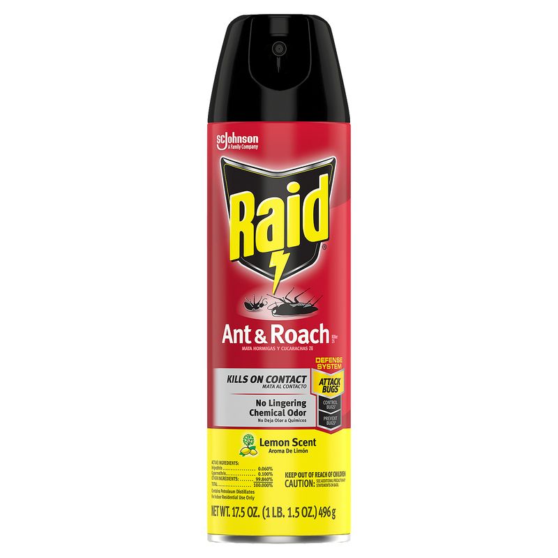 Raid Lemon Scent Ant &amp; Roach Killer 26 Spray, 17.5 oz