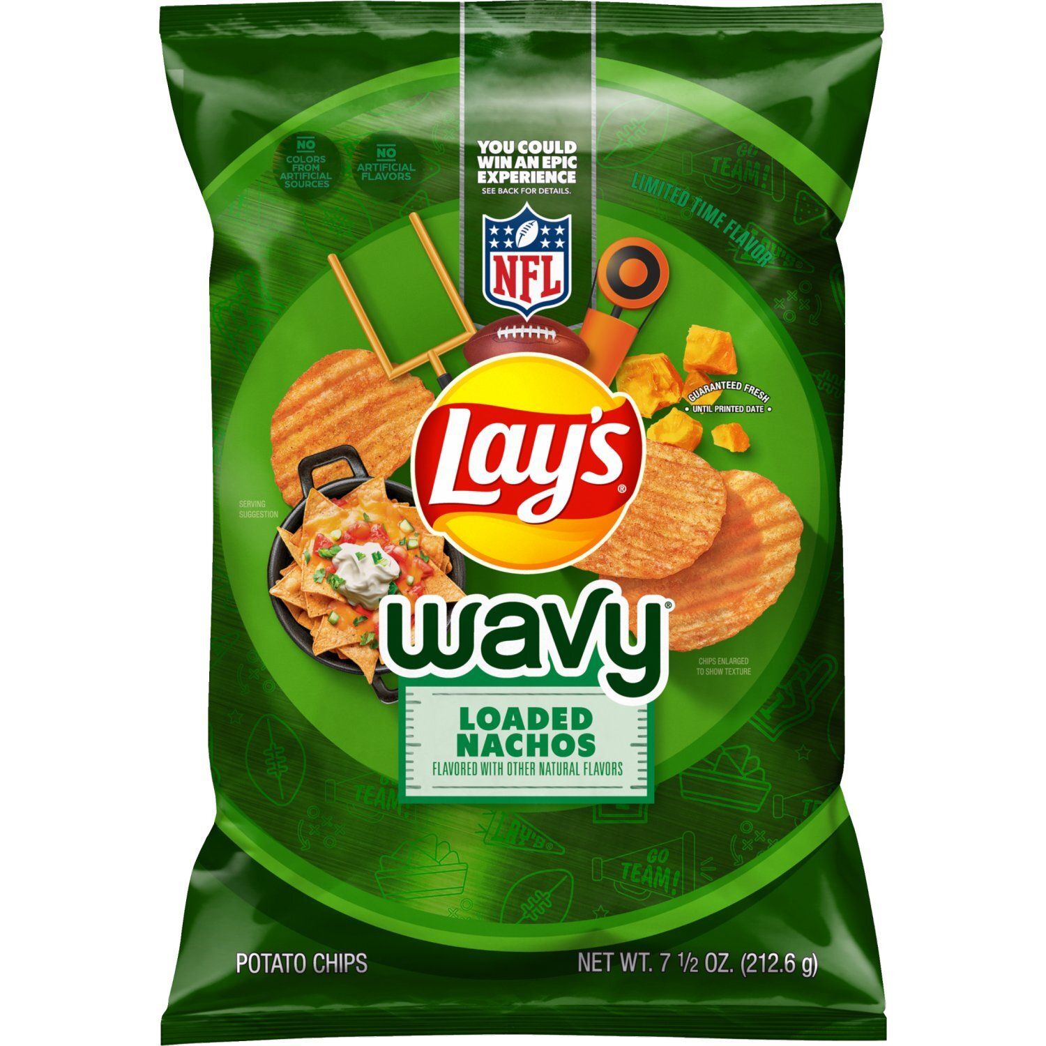 Lay's Wavy Potato Chips Loaded Nachos 7 1/2 Oz
