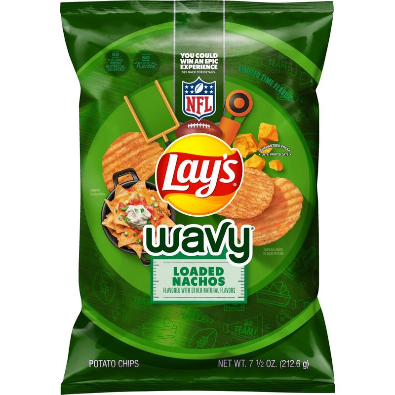 Lay's Wavy Potato Chips Loaded Nachos 7 1/2 Oz
