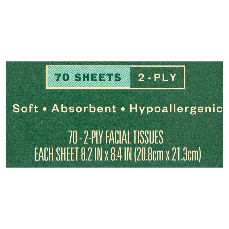Paperbird White Unscented Soft &amp; Strong Facial Tissues, 70 count
