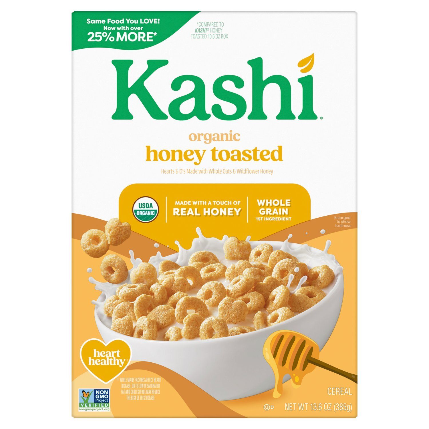 Kashi Organic Honey Toasted Cereal, 13.6 oz