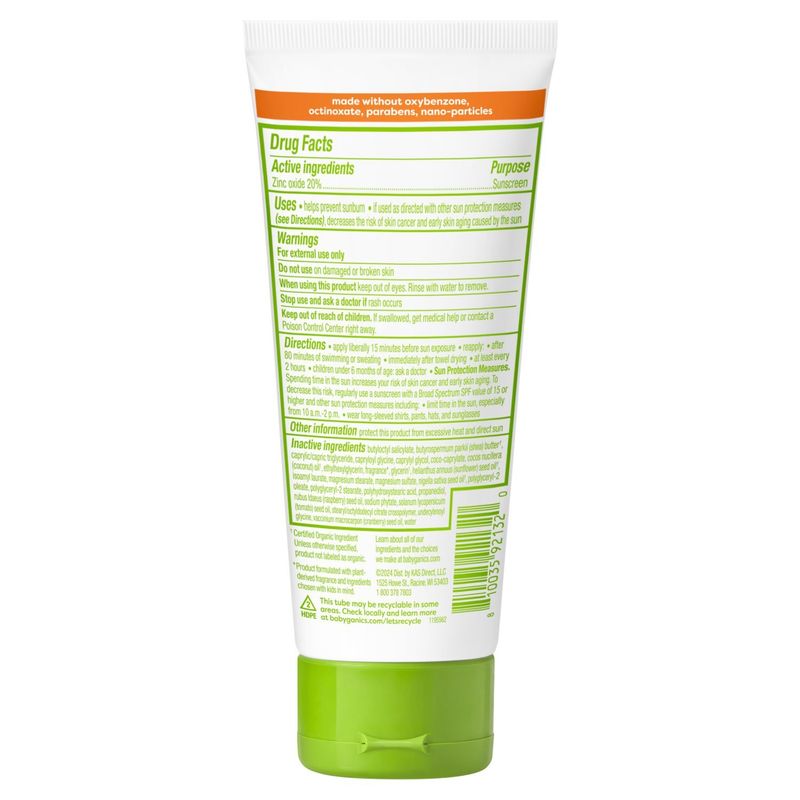 Babyganics Fragrance Free Broad Spectrum Mineral Sunscreen, SPF 50, 8 fl oz