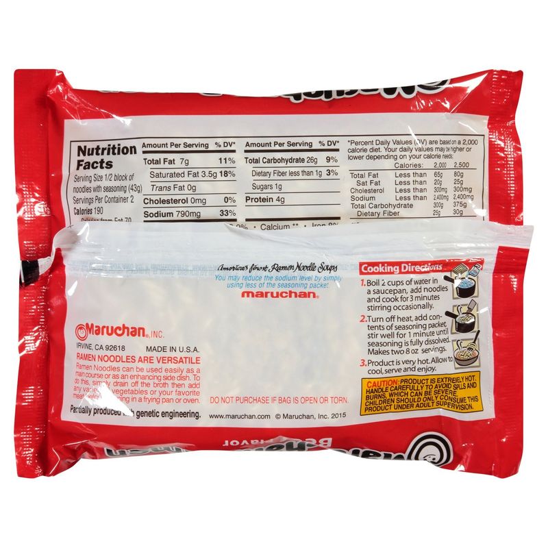 Maruchan Beef Flavor Ramen Noodle Soup, 3 oz