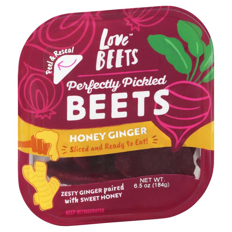 Love Beets Honey Ginger Perfectly Pickled Beets, 6.5 oz