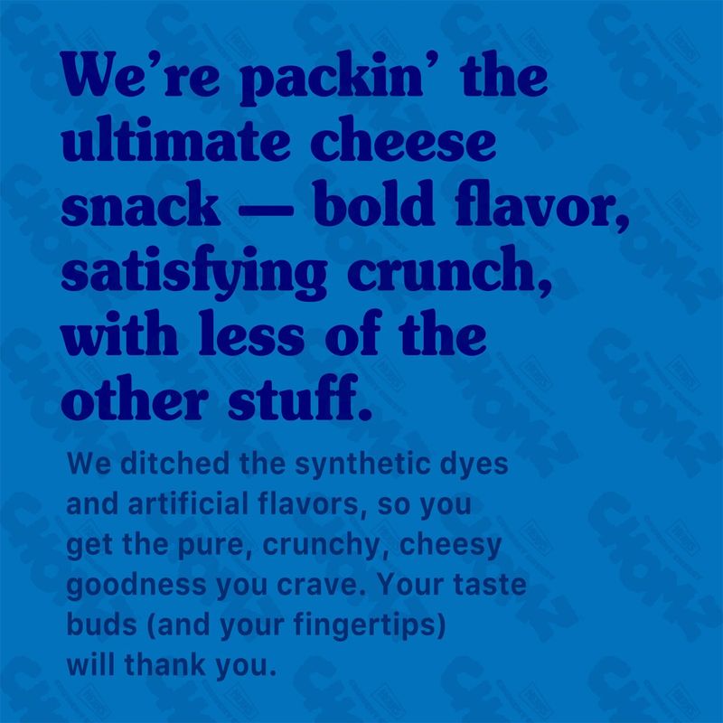 Herr's Chomz Crunchy Cheesy Honeybuzz! Sweet Honey Cheese Flavored Snack, 3 oz