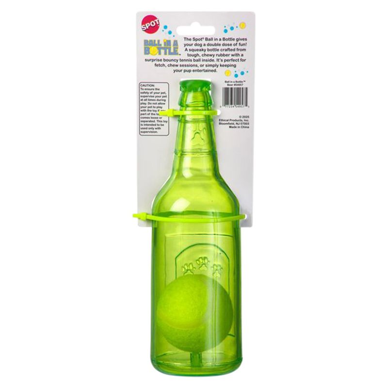 Spot Ball in a Bottle Rubber Dog Toy