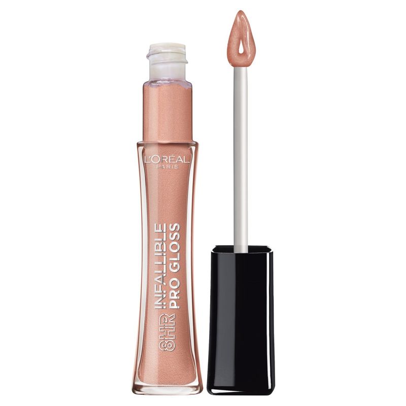 L'Oreal Paris Infallible 8 Hour Pro Lip Gloss, hydrating finish, Nude Petal, 0.21 fl. oz.
