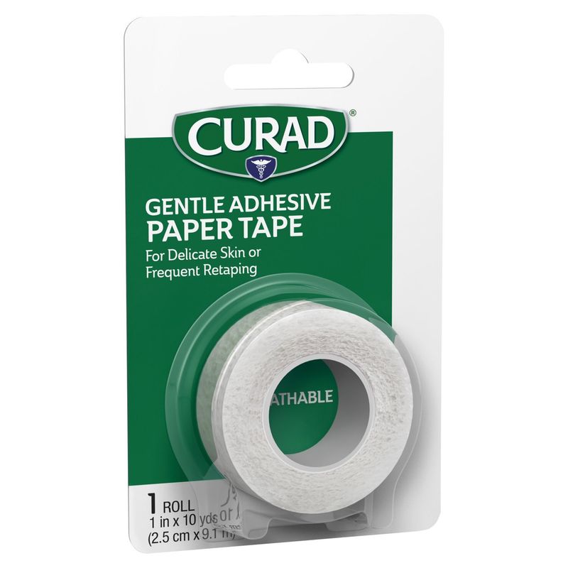 Medline Curad Gentle Adhesive Paper Tape, 1 in x 10 yds