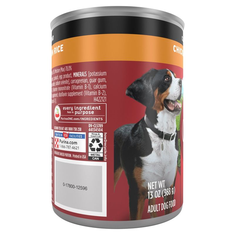 Purina ONE Classic Ground Chicken &amp; Brown Rice Entrée Adult Dog Food, 13 oz