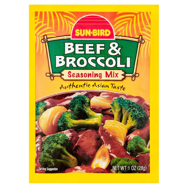 Sun-Bird Beef &amp; Broccoli Seasoning Mix, 1 oz