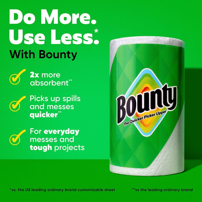 Bounty Doubles Plus Paper Towel Rolls, 6 count