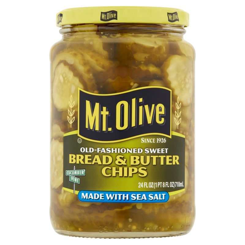 Mt. Olive Old-Fashioned Sweet Bread &amp; Butter Chips, 24 fl oz