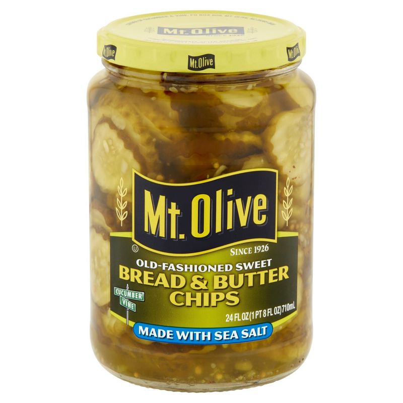 Mt. Olive Old-Fashioned Sweet Bread &amp; Butter Chips, 24 fl oz