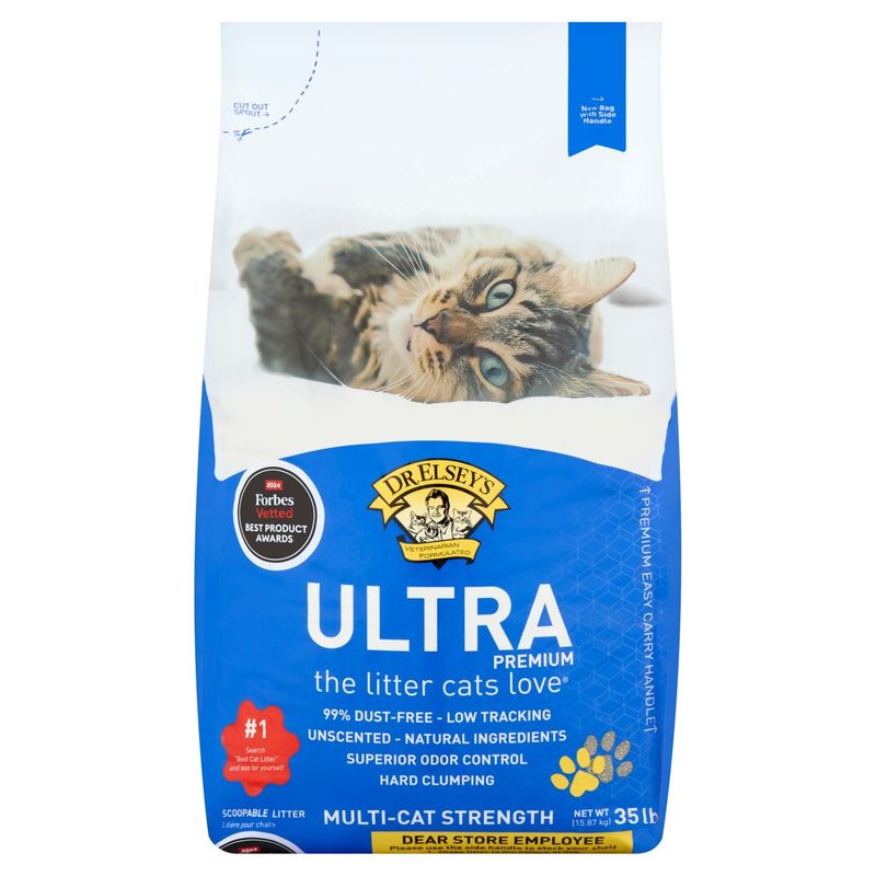 Dr. Elsey's Ultra Premium Multi-Cat Strength Scoopable Litter, 35 lb