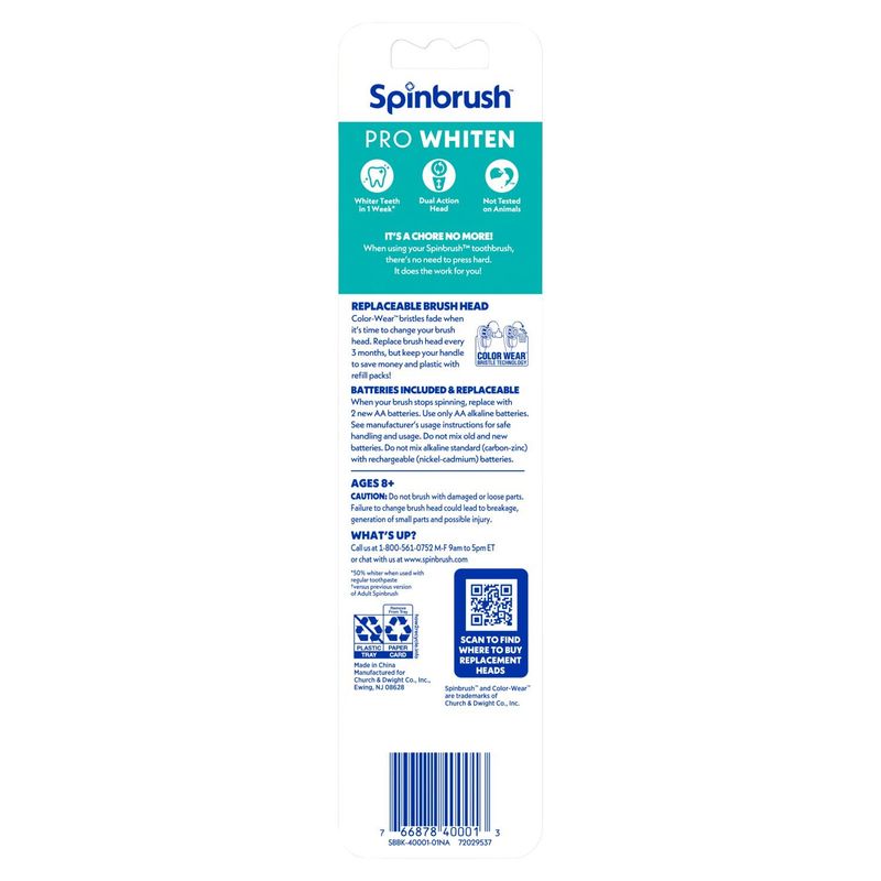 Spinbrush Soft Powered Toothbrush, 1 count