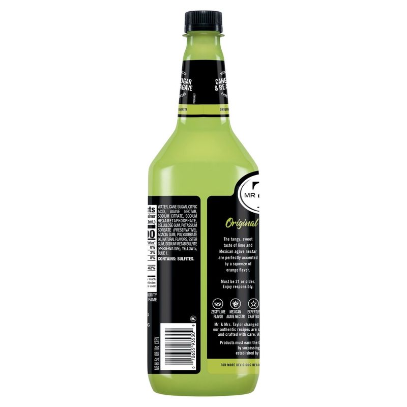 Mr &amp; Mrs T Original Margarita Non-Alcoholic Mix, 33.8 fl oz