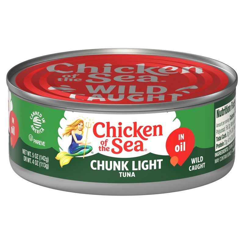 Chicken of the Sea Chunk Light Tuna in Oil, 5 oz