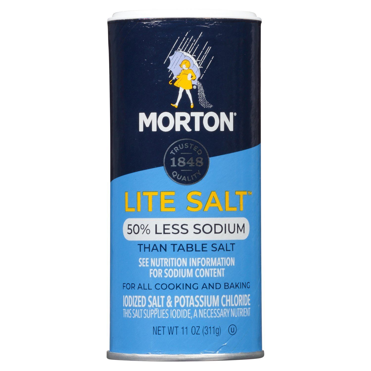 Morton Lite Salt, 11 oz